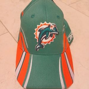 Fitted Miami dolphins NFL reebok authentic sideline hat cap